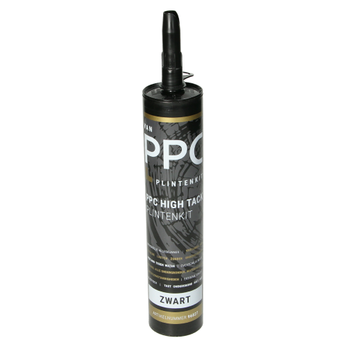 PPC High Tack Plintenkit Zwart RAL 9005 290ml