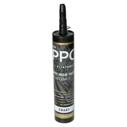 PPC High Tack Plintenkit Zwart RAL 9005 290ml