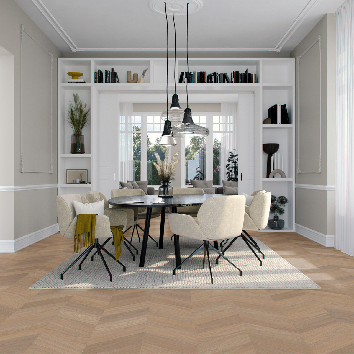 Hongaarse punt 7820 PVC-vloer – EcoVloeren – sfeerbeeld interieur