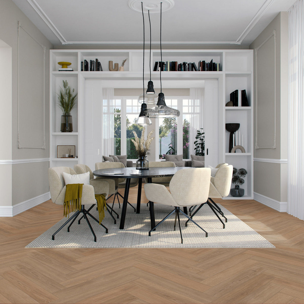 Vivafloors Walvisgraat 9030 PVC-vloer – EcoVloeren – sfeerbeeld interieur