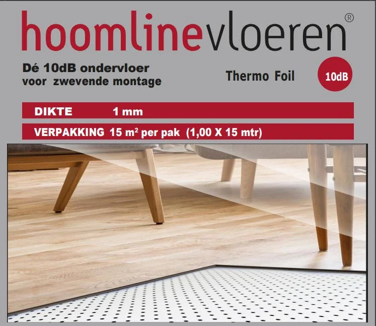 Thermofoil 10 dB ondervloer