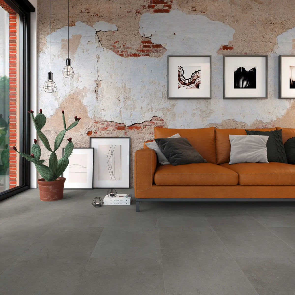 Vivafloors Tegel 1810 PVC-vloer – EcoVloeren – industrieel interieur