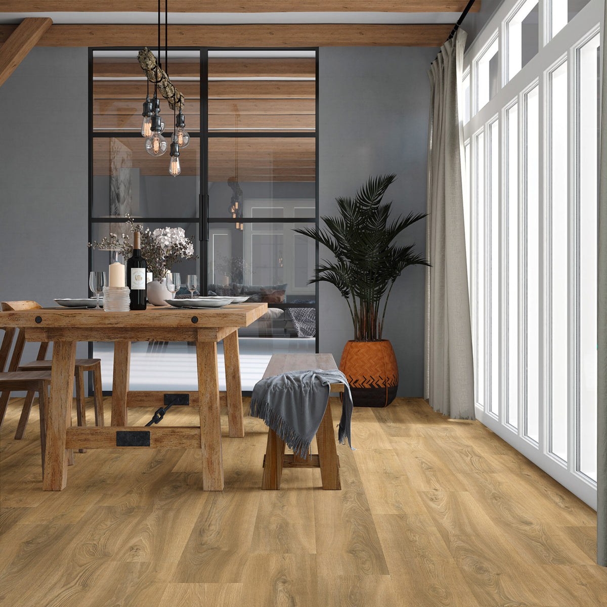Vivafloors Eiken 3520 PVC-vloer – EcoVloeren – landelijk interieur