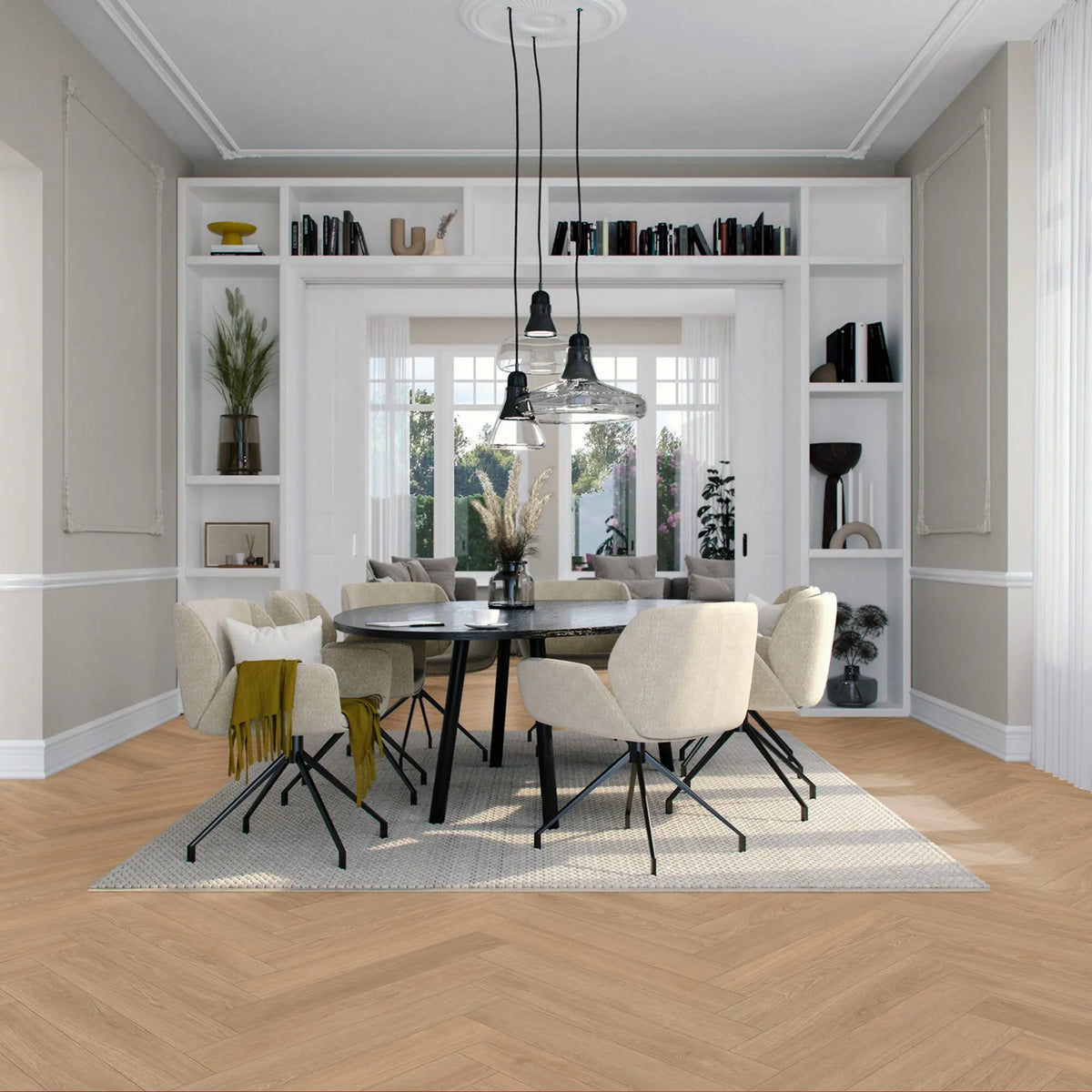 Vivafloors Walvisgraat 9020 PVC-vloer – EcoVloeren – sfeerbeeld interieur