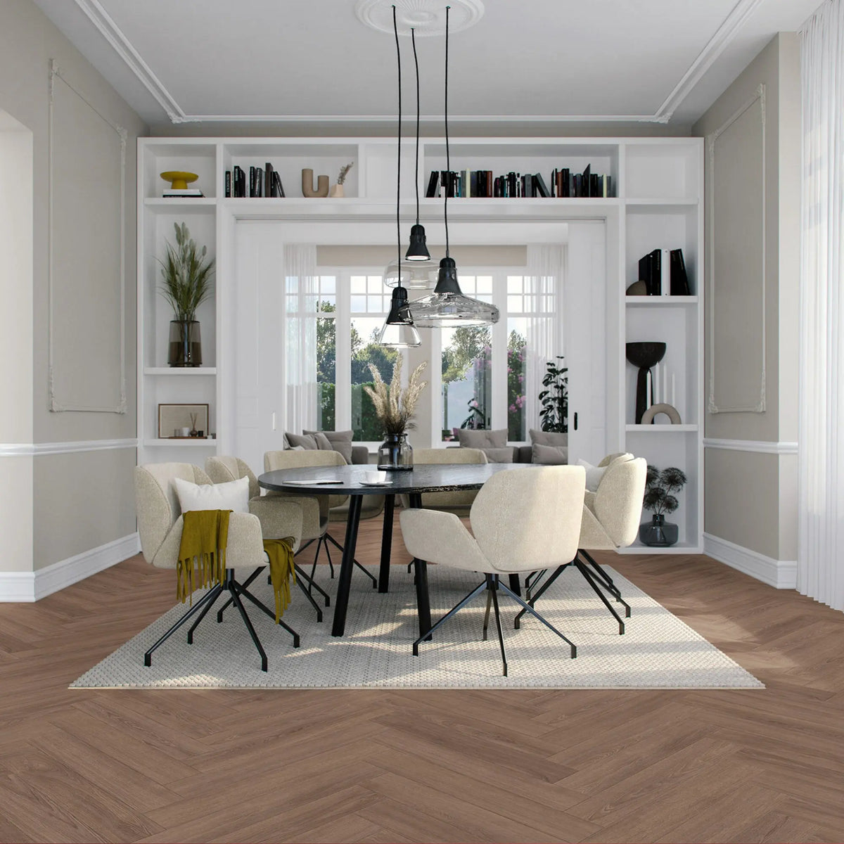 Vivafloors Walvisgraat 9050 PVC-vloer – EcoVloeren – sfeerbeeld interieur